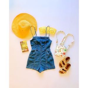 Denim Romper